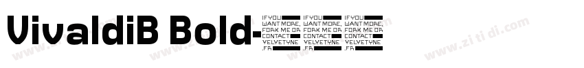 VivaldiB Bold字体转换